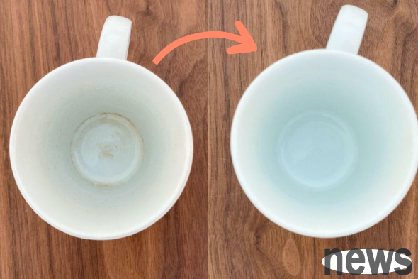 Can the tea in the cup be removed without cleaning agent? 