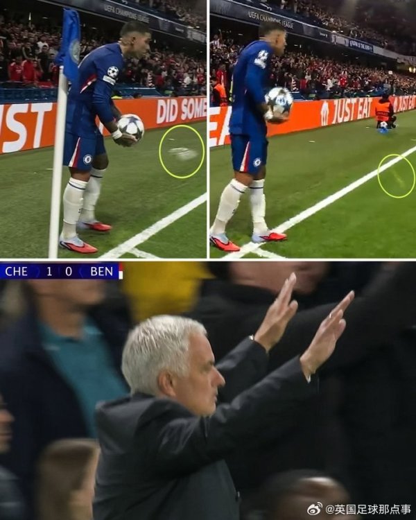 🎥When Enzo was kicking a corner, Mourinho came over and told Benfica fans not to throw anything again