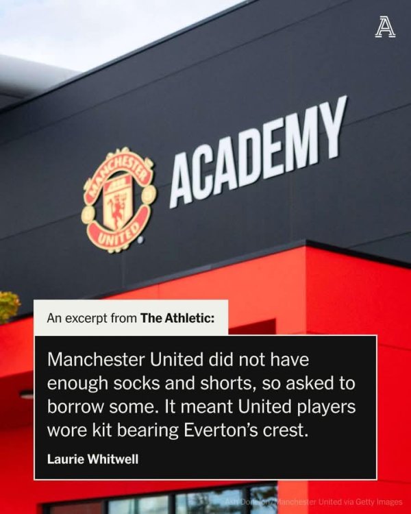 Reduced to this! Manchester United s U13s lacked equipment when they faced Everton and borrowed socks and shorts from their opponents to play.