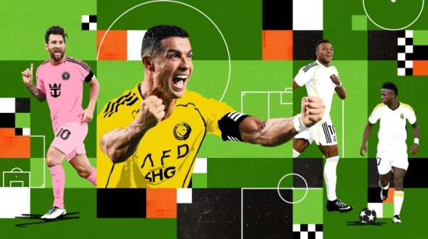 2025 football income ranking: 40-year-old Ronaldo leads the way with 280 million, Messi 130 million, Mbappe fourth