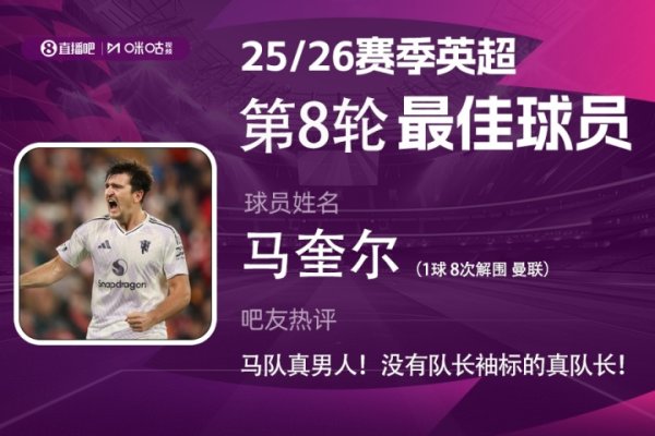 XMigu Sports | Best of the 8th round of the Premier League: Maguire was elected, the real captain without the armband