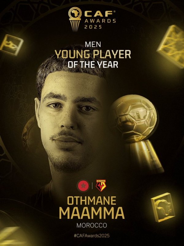 1 goal and 4 assists in 7 games at the World Youth Championship! Official: Moroccan teenager Mama is elected Africa s Newcomer of the Year